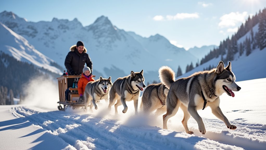 family friendly dog sledding adventure