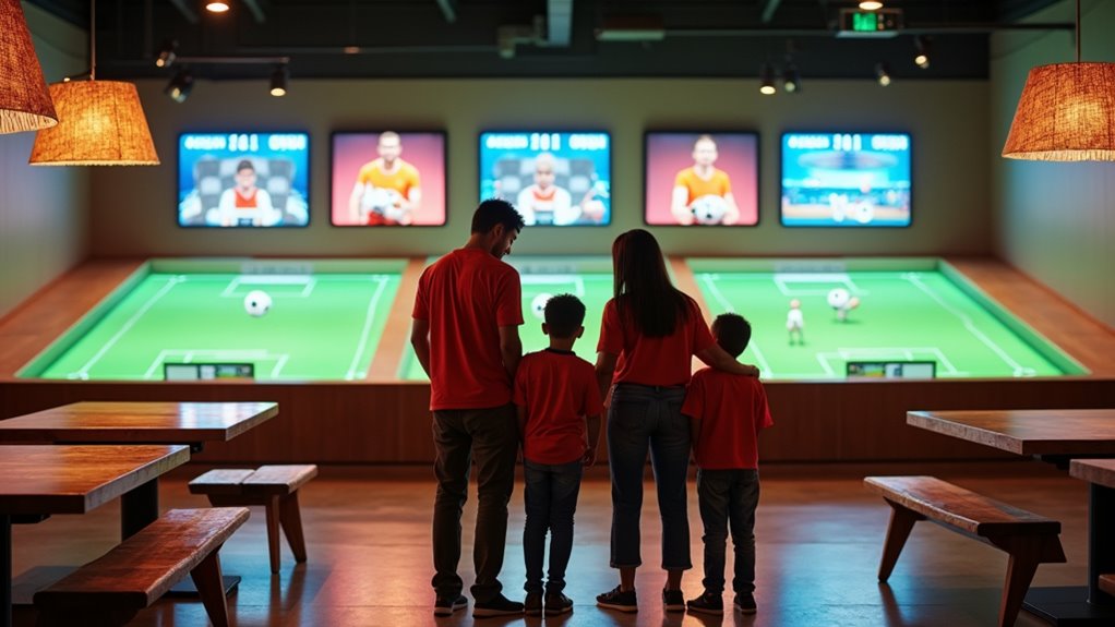 family friendly football dining