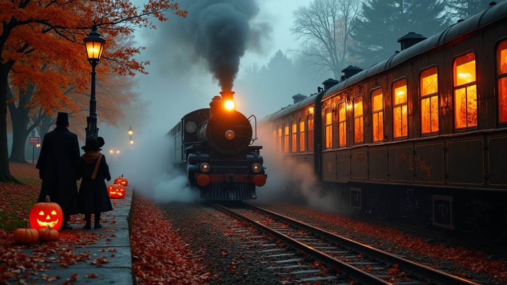 family friendly spooky train rides