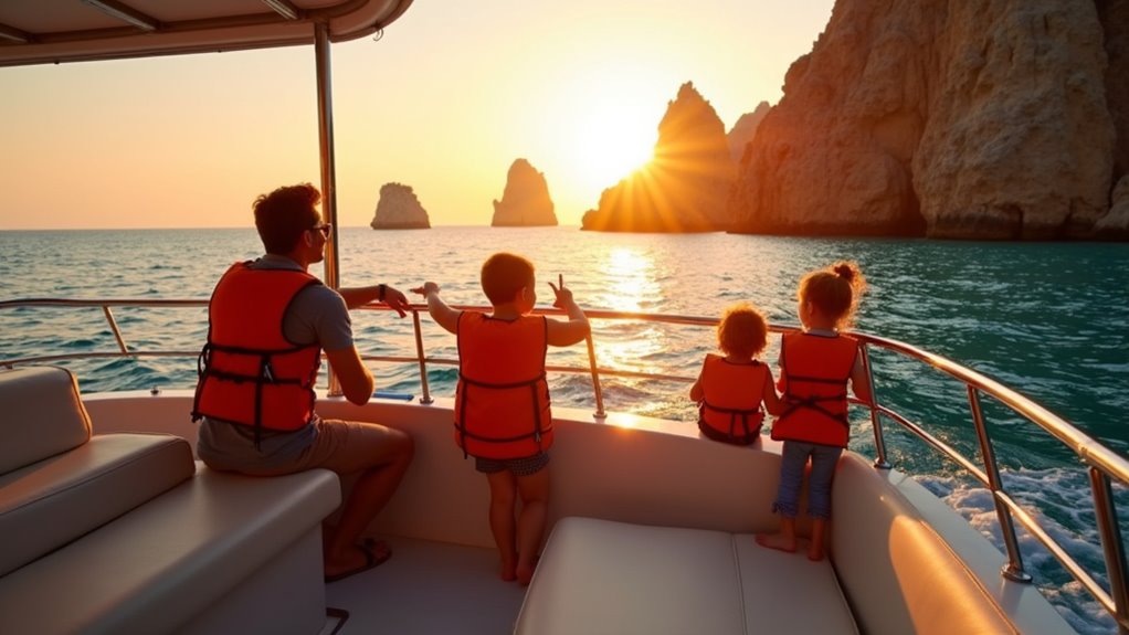 family friendly sunset boat trips