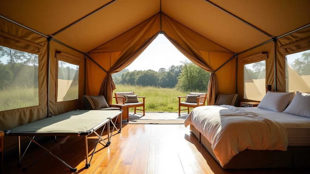 family friendly tent accommodations