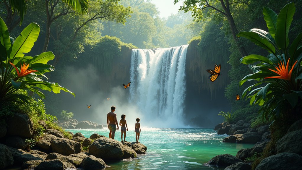 family friendly waterfall exploration