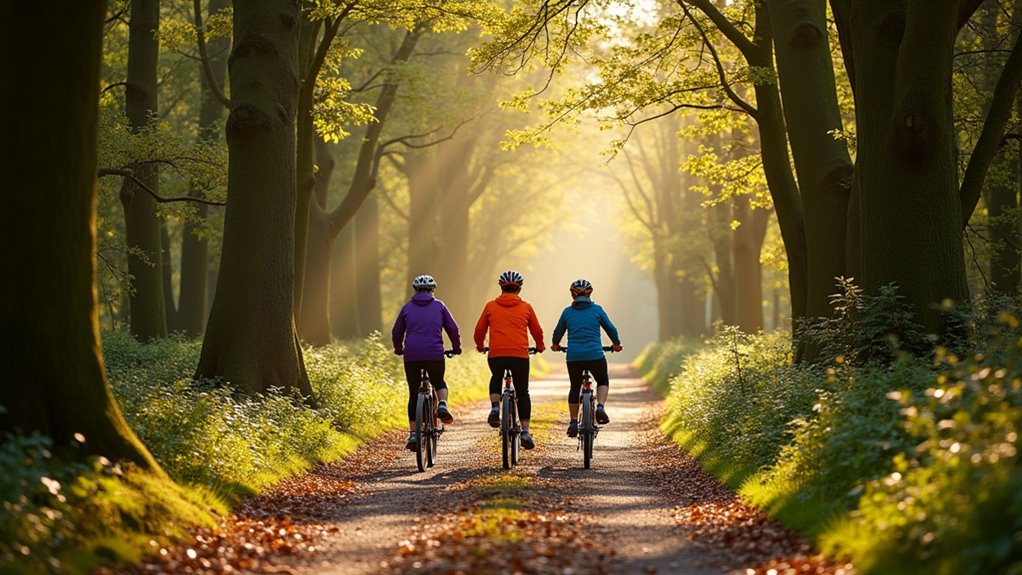 family friendly woodland cycling routes