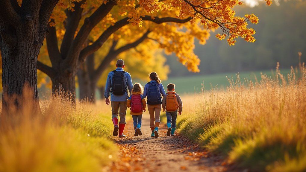 family hikes boost wellbeing