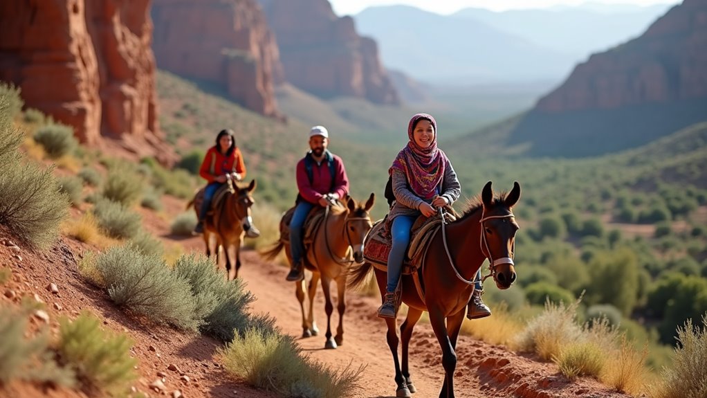 family mule trekking adventure