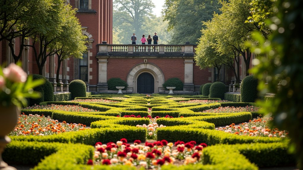 family photo opportunities amidst floral displays