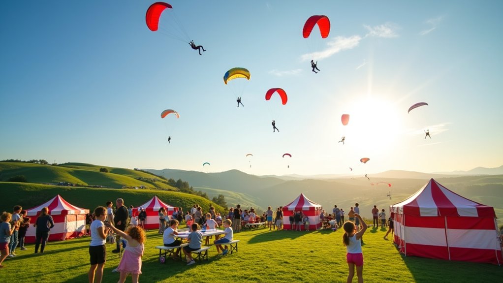 family skydiving fundraising adventure