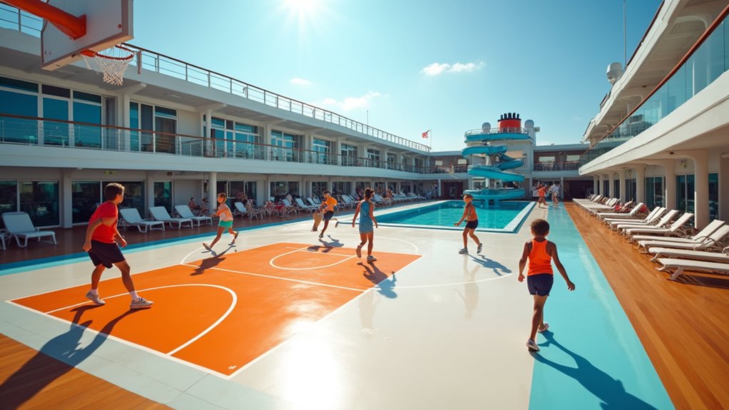 family sports and water activities