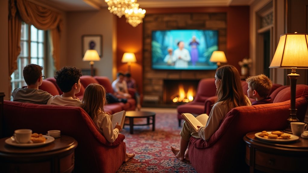 family storytelling and movie nights