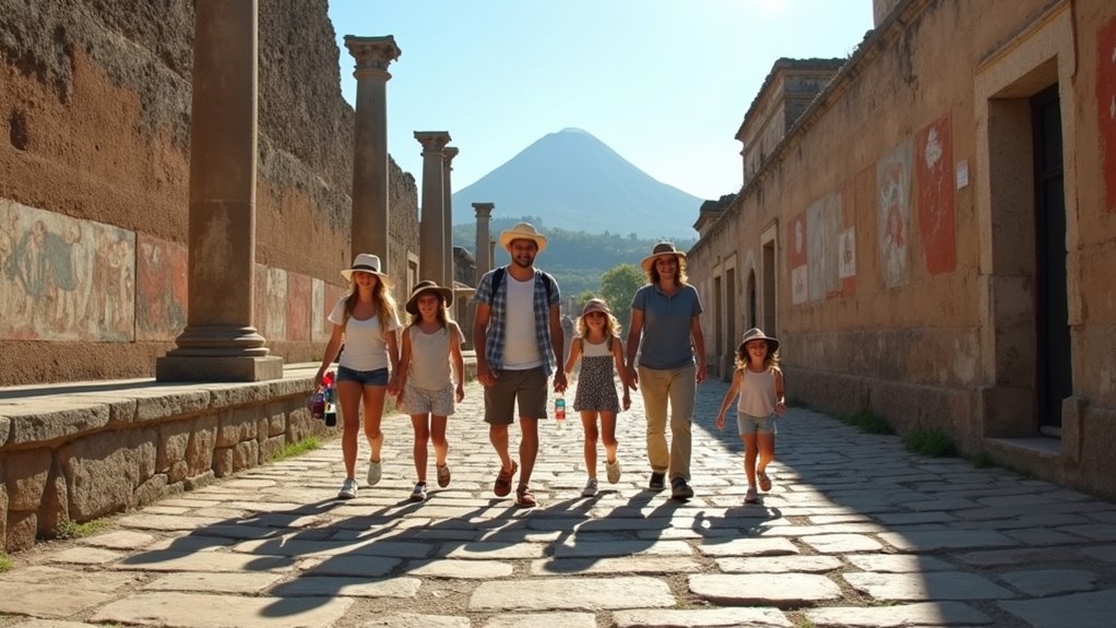 family travel tips pompeii