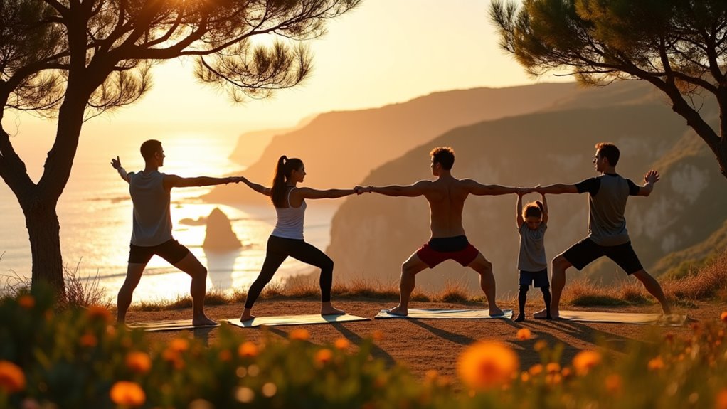 family yoga beach adventures