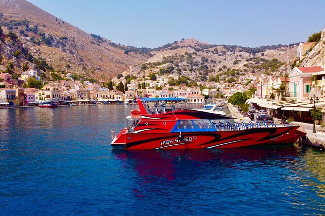 Fast Boat To Symi with a swimming stop at St George's Bay! (Only 1hr journey) - The Itinerary in Detail