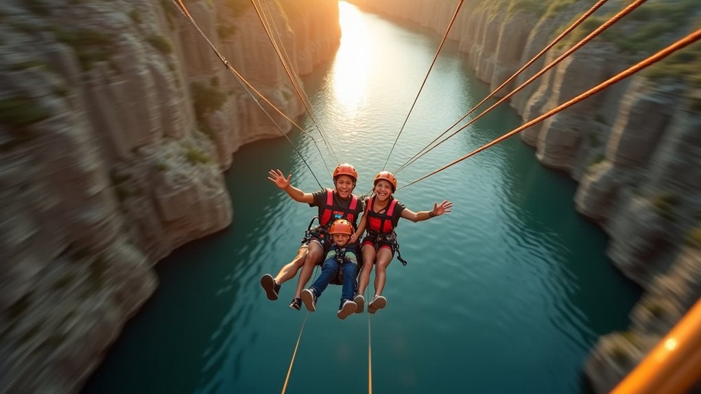 fastest family zip line