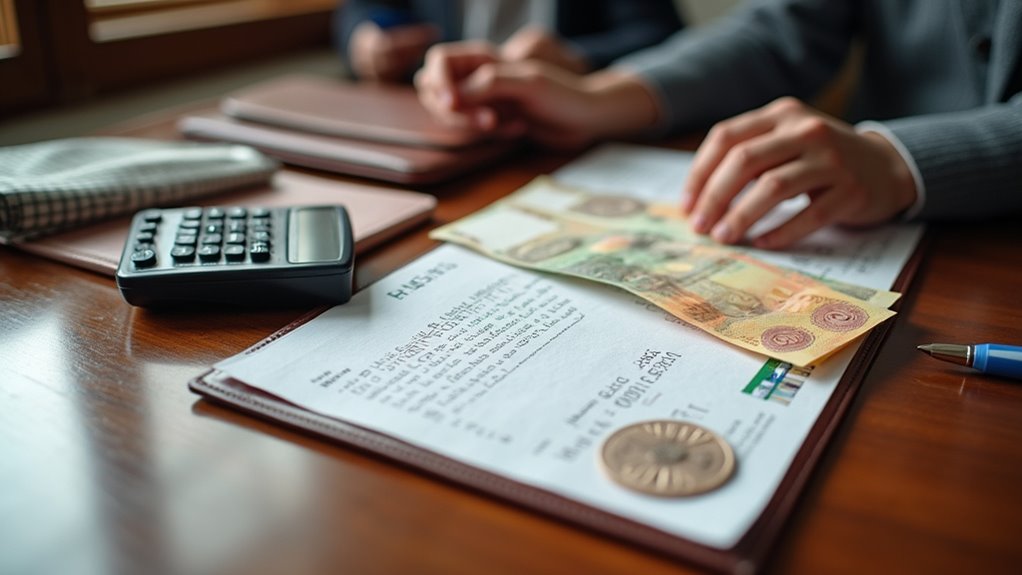 financial proof and requirements