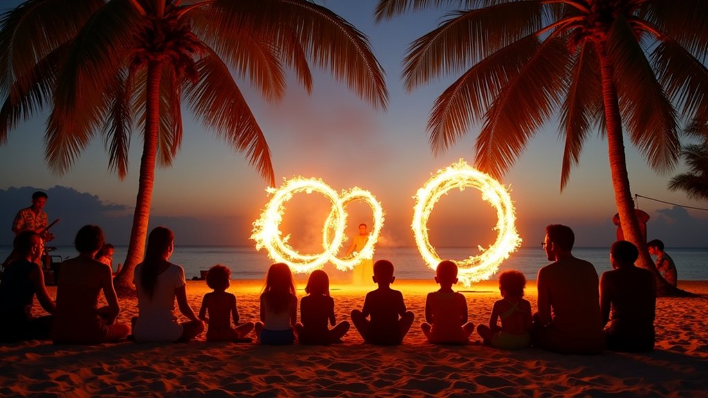 fire dancers thai performances nightly