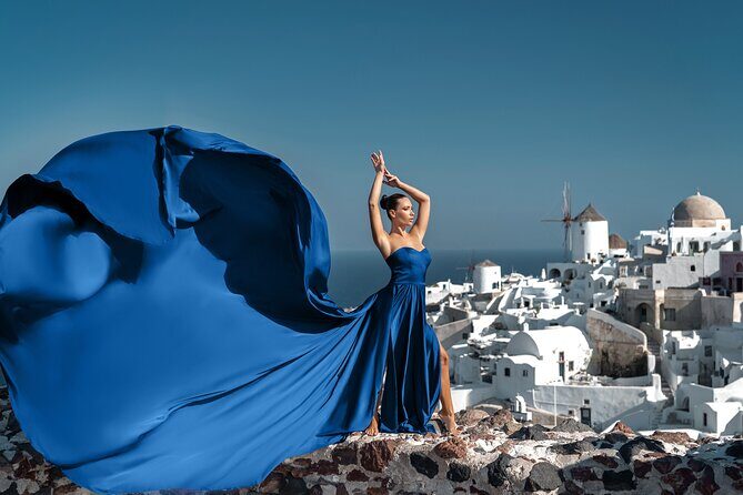 Flying Dress Photo © Photoshoot in Santorini: Express Package - The Photos and Delivery Process