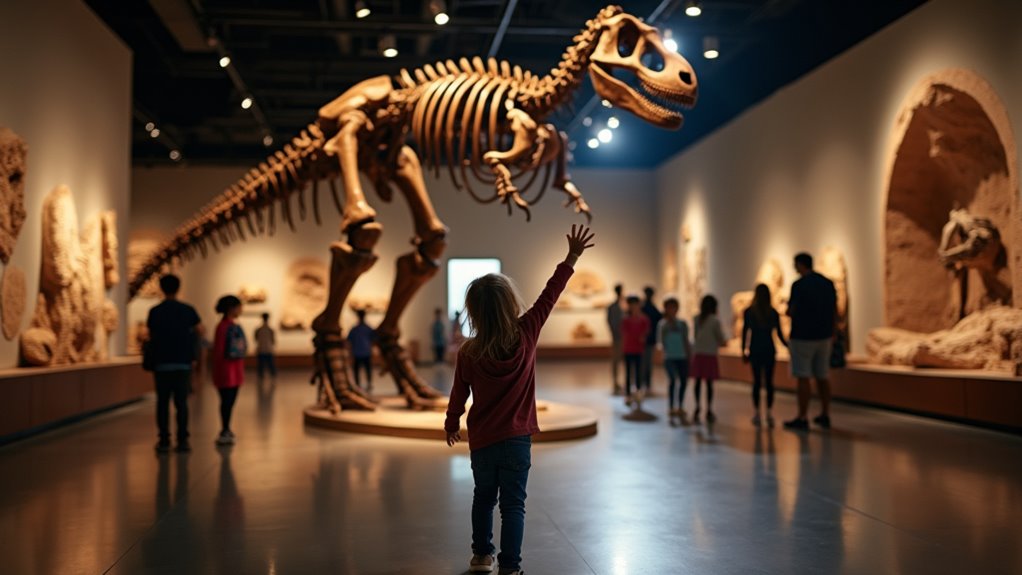 free dinosaur interactive exhibits