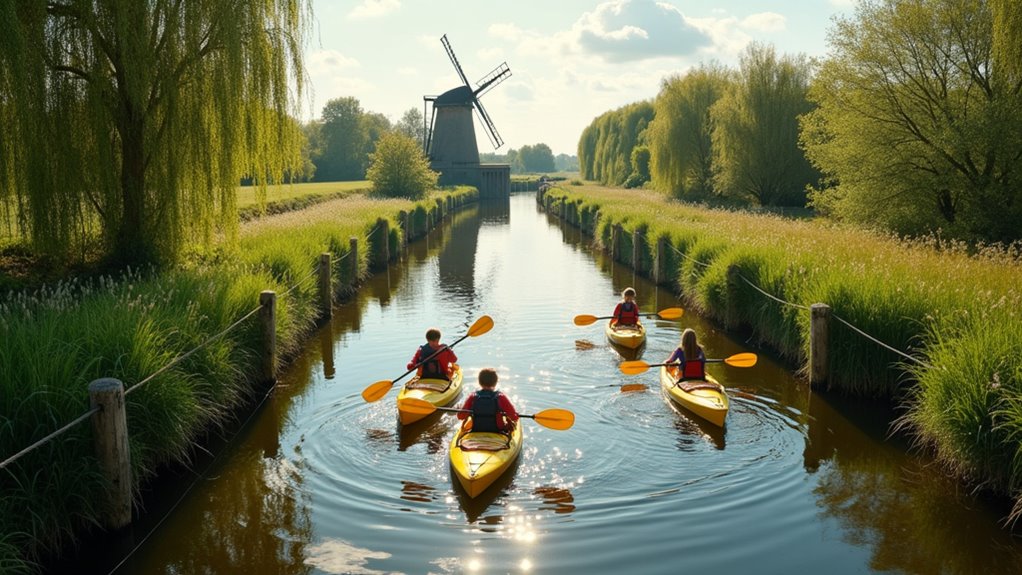 gentle family friendly paddling routes