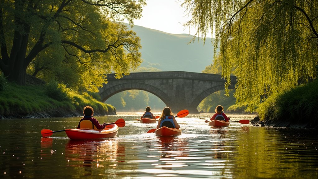 gentle family river kayaking
