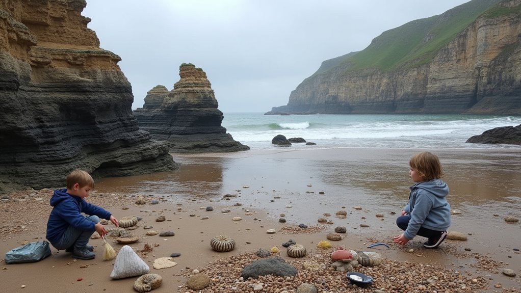 giant ammonites blue lias