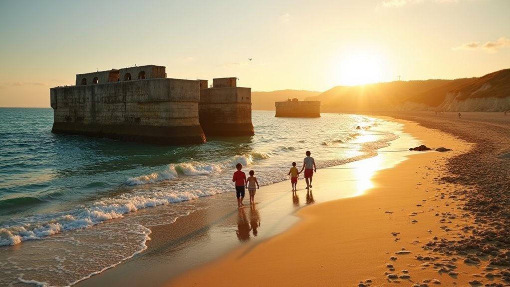 gold beach d day caissons