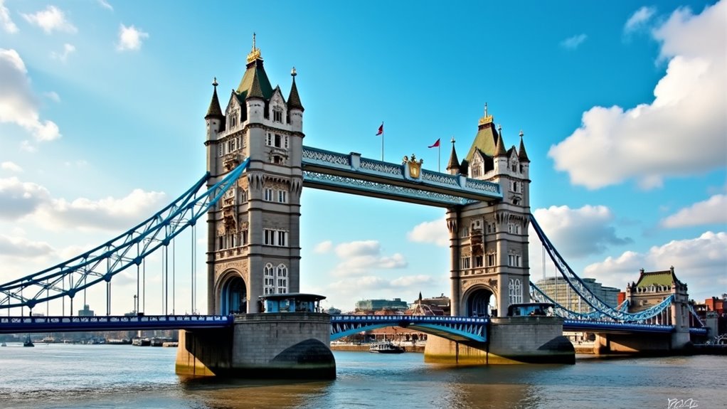 gothic bridge with mechanical marvel