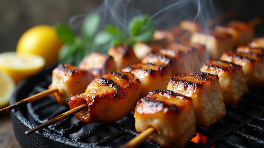 grilled meat in pita