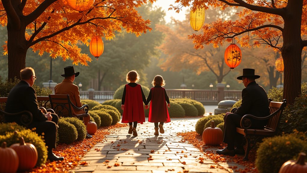 halloween family park festivities