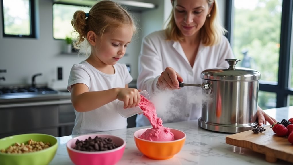 hands on gelato making