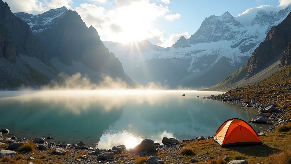 high altitude lakeside camping adventures