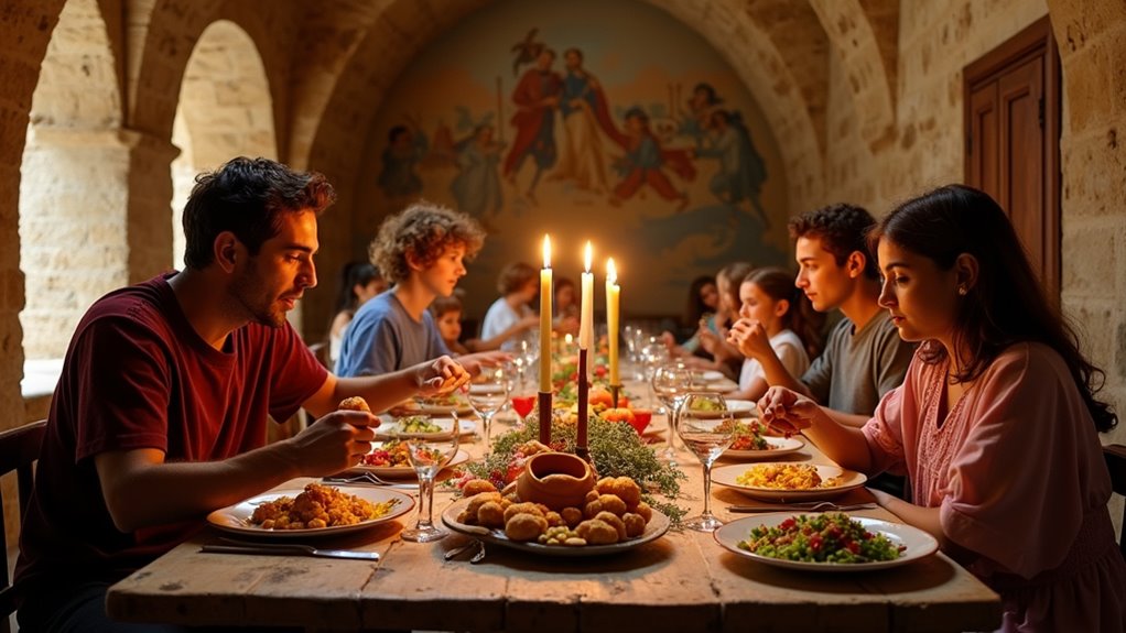 historic sicilian family dining
