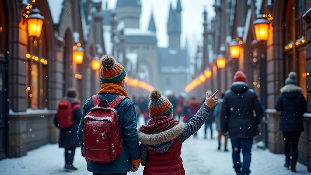 hogwarts snow christmas festivities