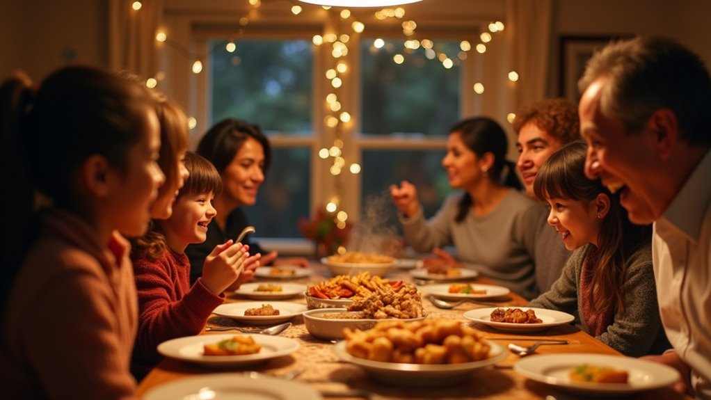 holiday greetings and family warmth