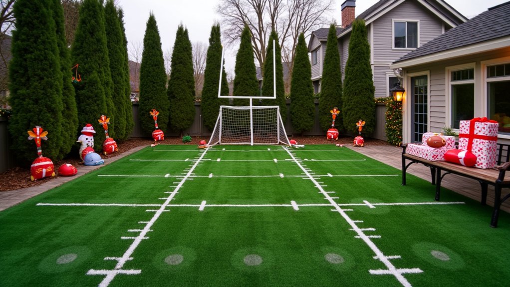 home football practice setup
