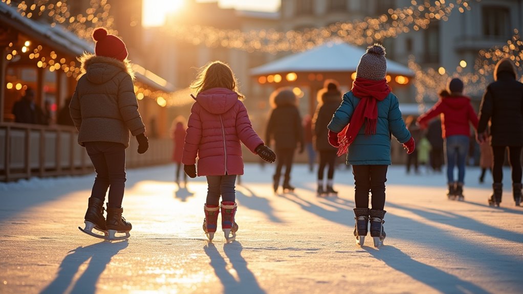ice skating festive treats family fun