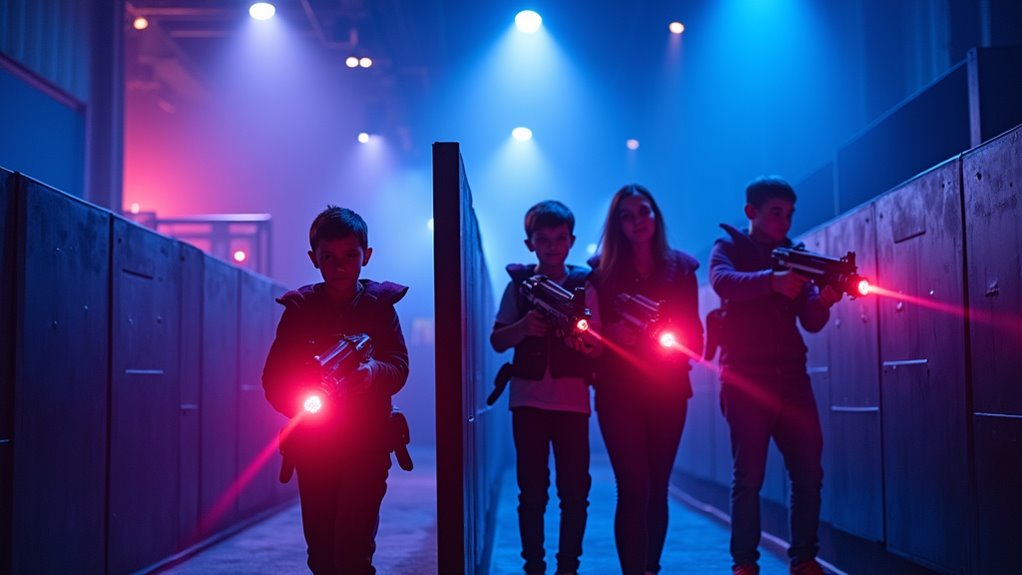 immersive multi level laser battles