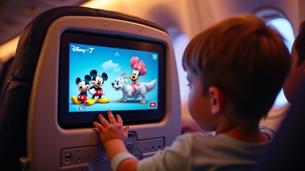 in flight kids entertainment options