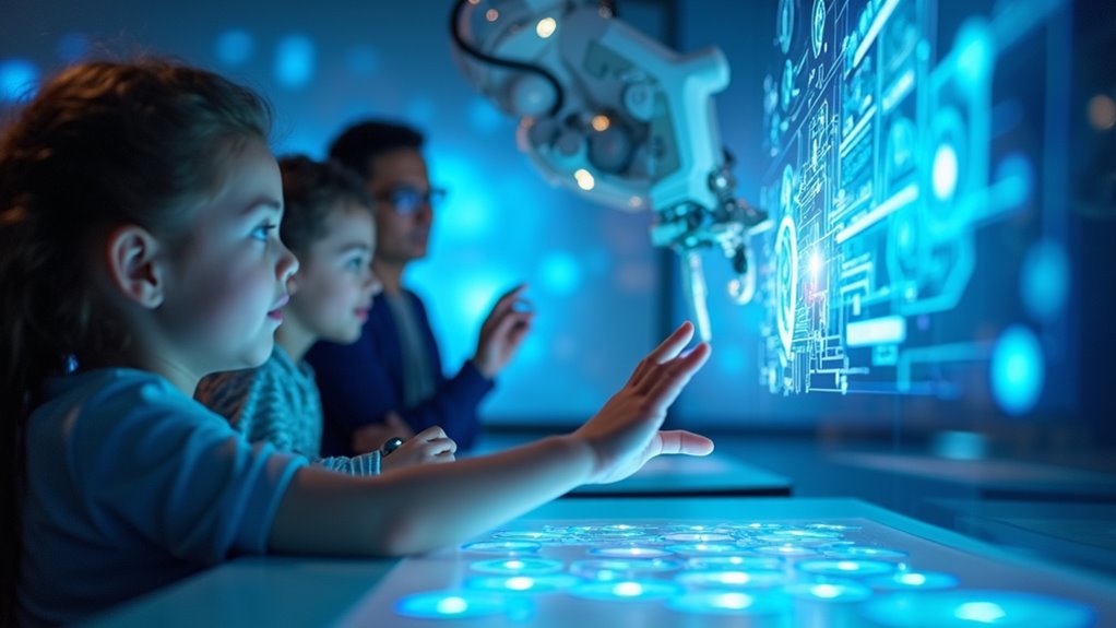 interactive exhibits and visitor stats