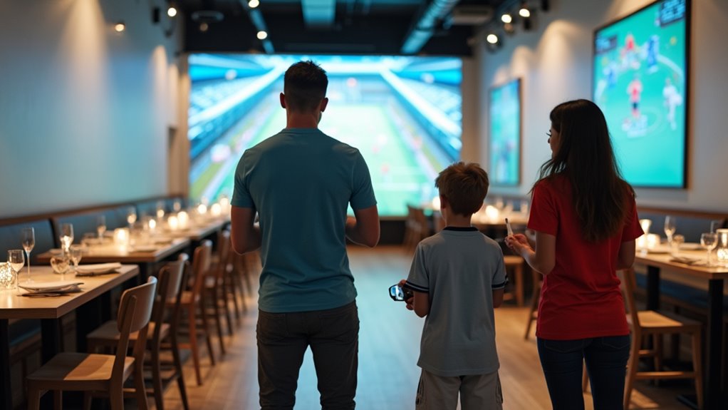 interactive family football entertainment