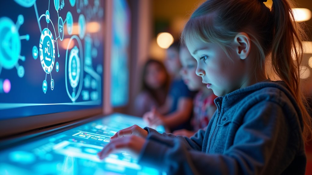 interactive science exhibits and rooftop garden