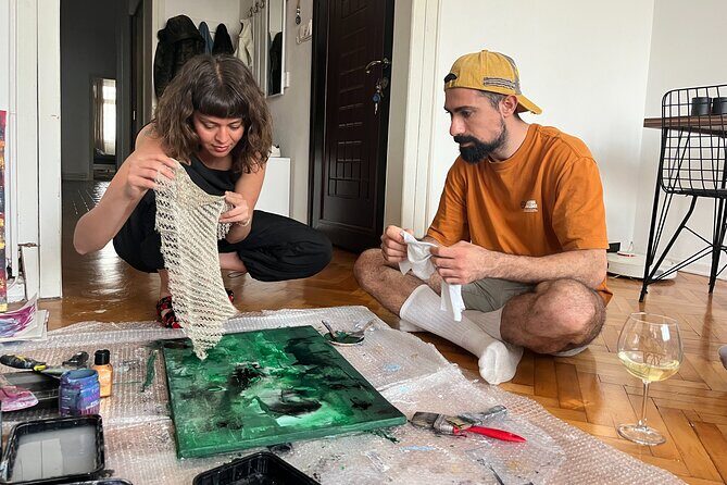 Istanbul Art Escape Wine and Paint at Local's Home - The Value of the Experience