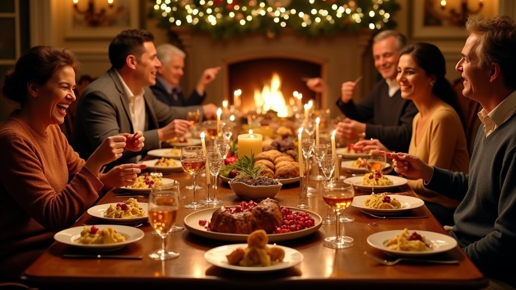 italian christmas multi course feast