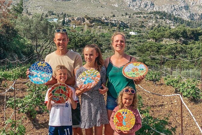 Karpathos Creative Workshop for Mosaic in the vineyard - Making Your Own Souvenir: The Creative Process