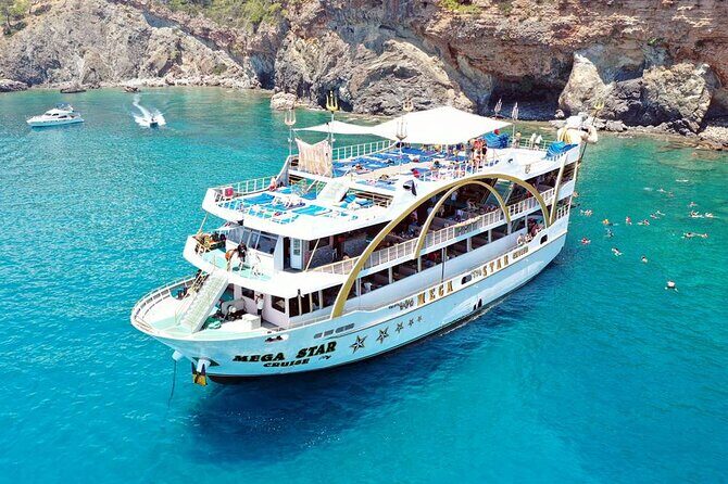 Kemer Mega Star Boat Trip With Hotel Transfer and Lunch - The Lunch and Foam Party Experience