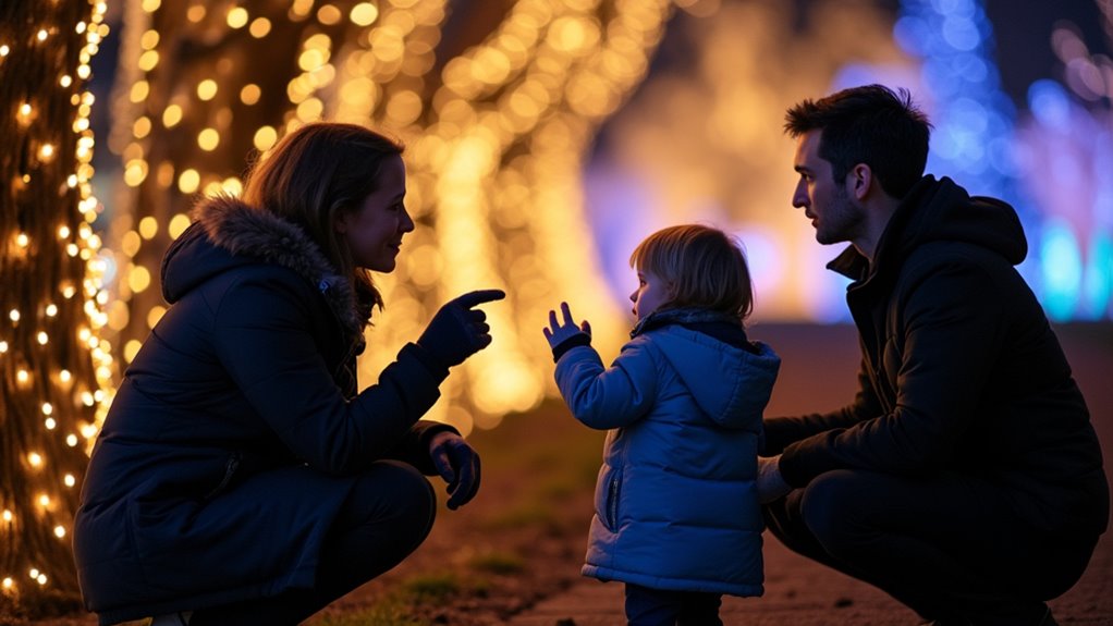 kew gardens christmas light trail