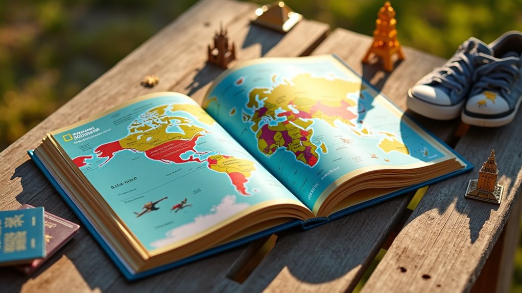 kids colorful world atlas