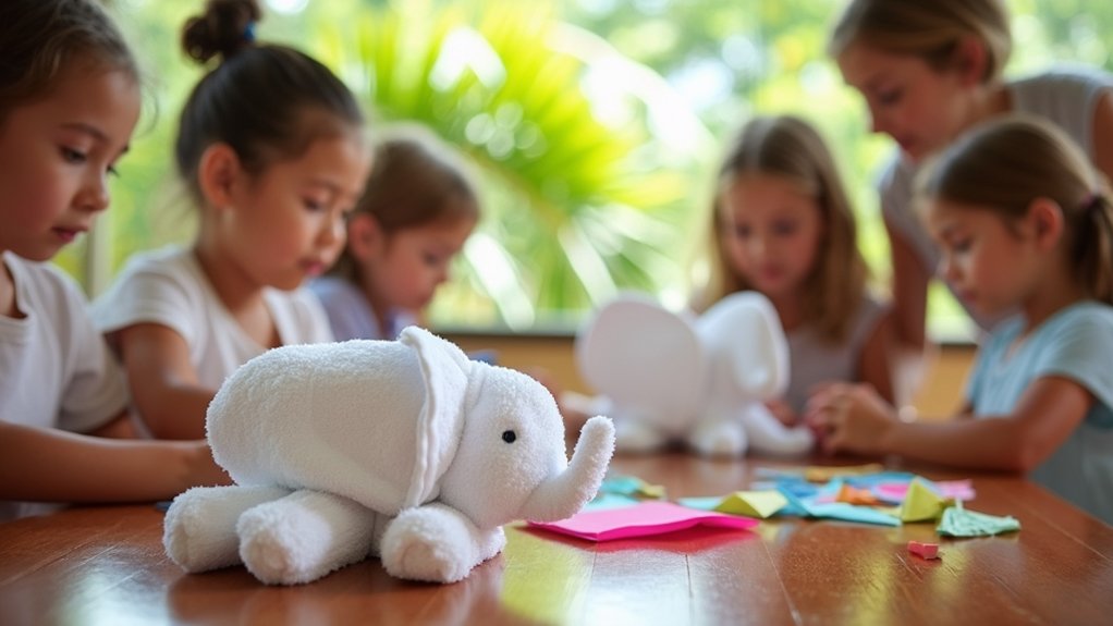 kids towel animal crafting