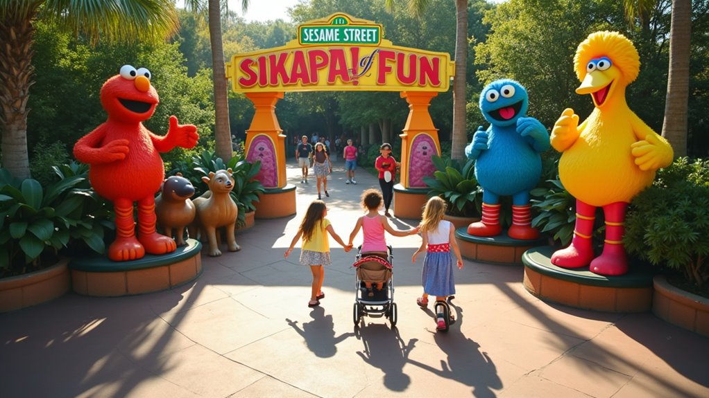 kids zone attractions clustered