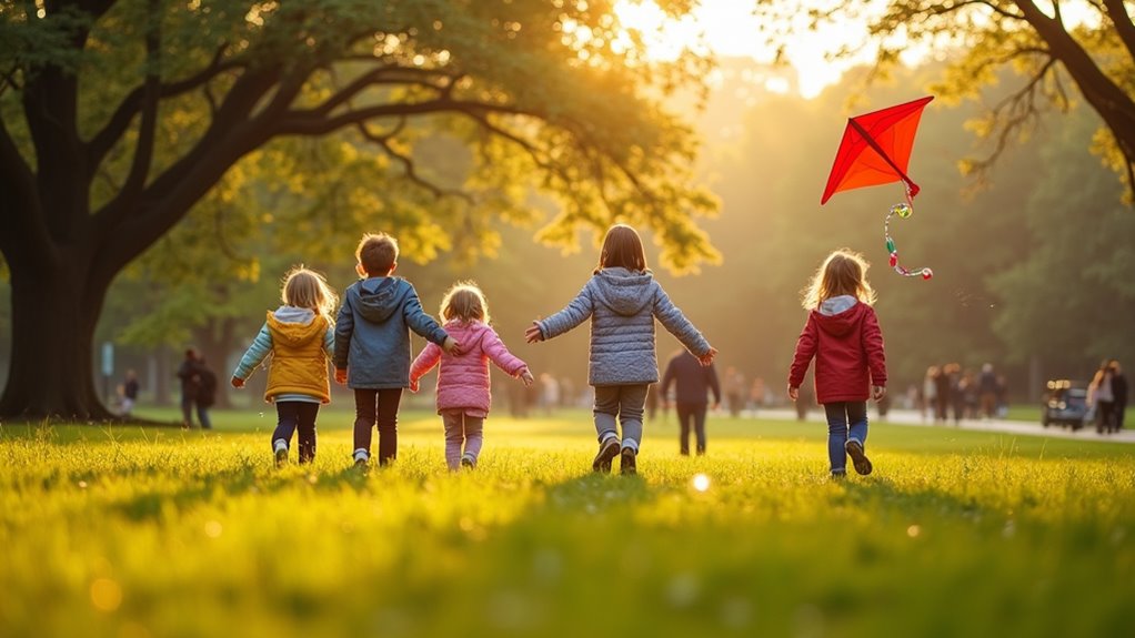 large family friendly green space