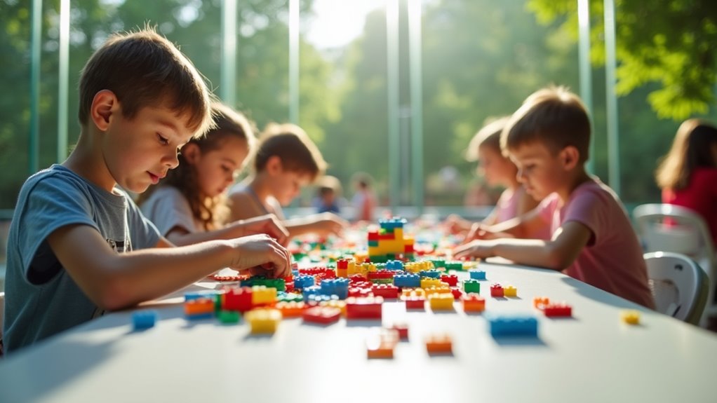 lego building pavilion summer